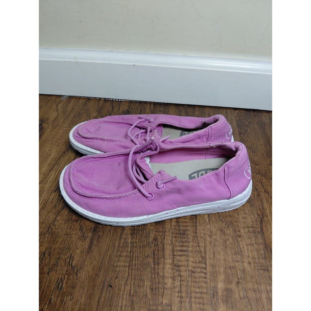 Hey Dude Wendy Youth Slup Canvas  Y1 / L2 Pink Slip On Shoes